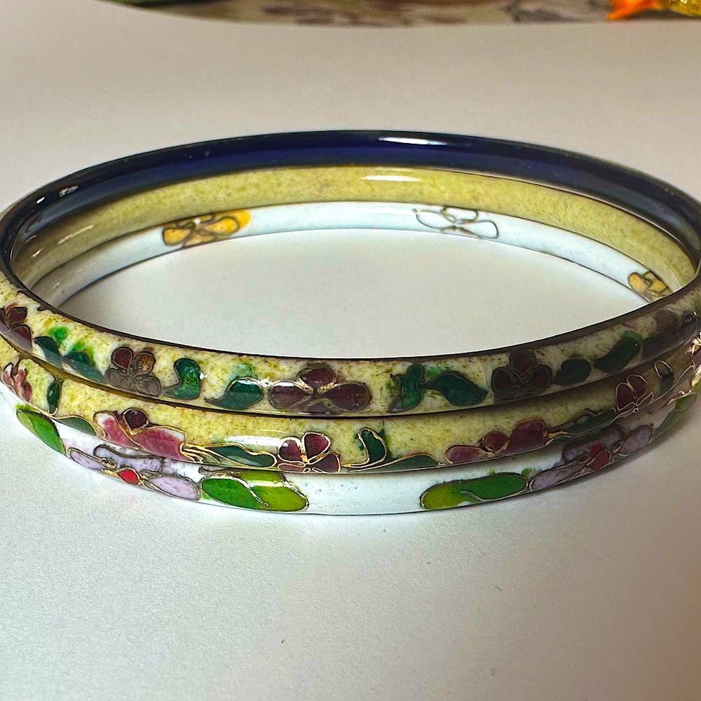 Cloisonné bangles